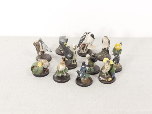 Petites figurines collection oiseaux
