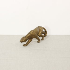 Jaguar doré en plastique