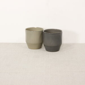 Cache-pot rayé 12cm