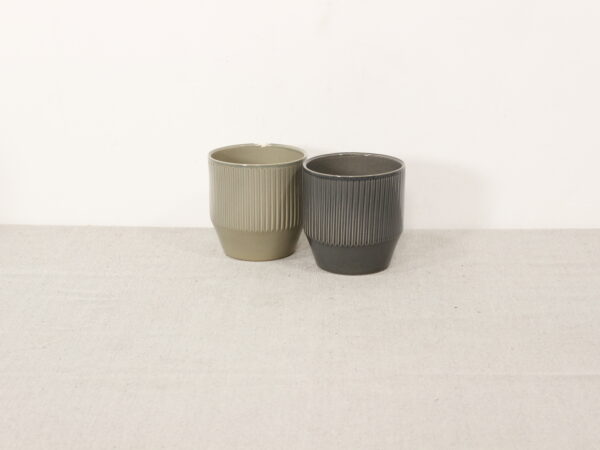 Cache-pot rayé 12cm