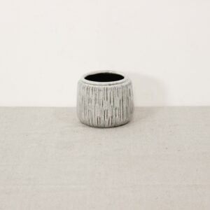 Cache-pot gris 9cm