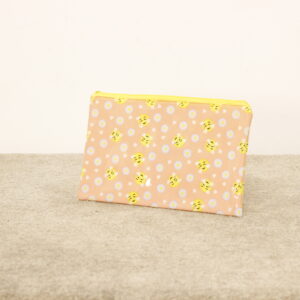 Trousse/Plumier smiley & fleurs