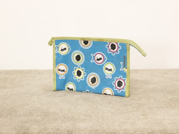 Trousse/Plumier animaux bleu