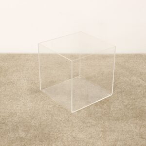 Présentoir cube plexiglass