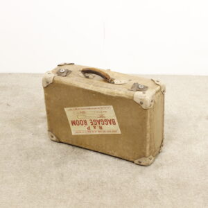 Petite Valise en Cuir Beige