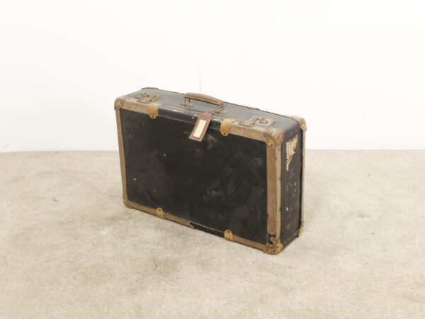 Valise Ancienne en Cuir Noir
