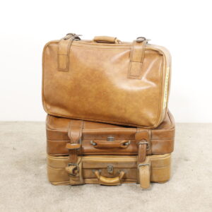 Valise en Cuir Vintage