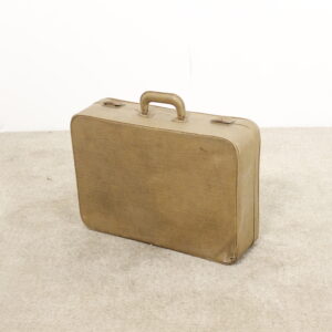 Valise en Cuir Beige