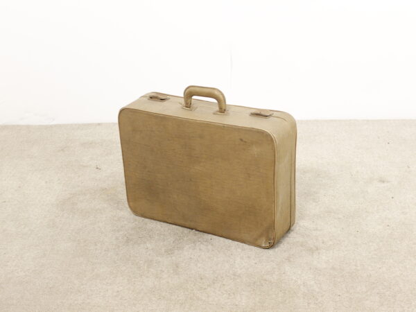 Valise en Cuir Beige