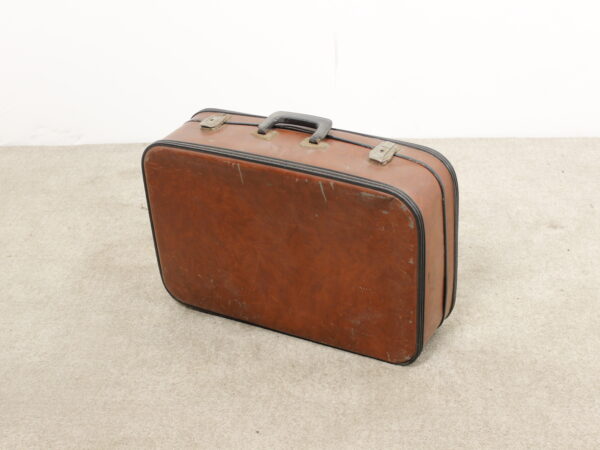 Valise en Cuir Finitions Noires