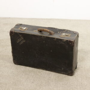 Petite Valise en Cuir Noire