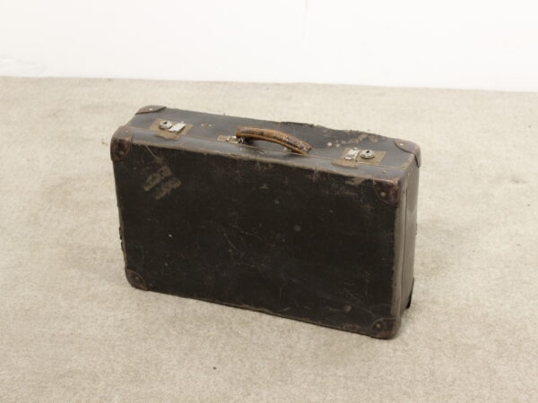 Petite Valise en Cuir Noire