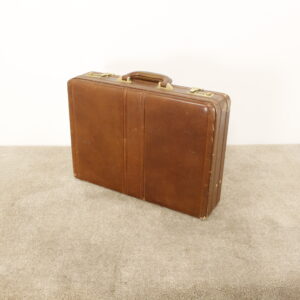 Attaché Case brun en cuir