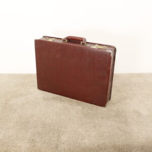 Attaché Case brun en cuir